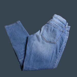 Banana Republic Womens Denim Leggings 27 Distressed Light Wash Low Rise Stretch